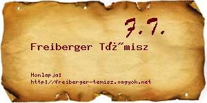 Freiberger Témisz névjegykártya